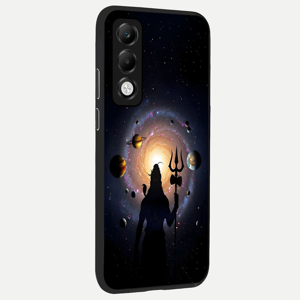  Galactic Shiva Vision back cover For Oppo K13x 5G slim fit glass case with vibrant aesthetic design
