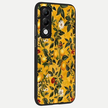 Golden Lemon Field back cover For Oppo K13x 5G slim fit glass case with vibrant aesthetic design