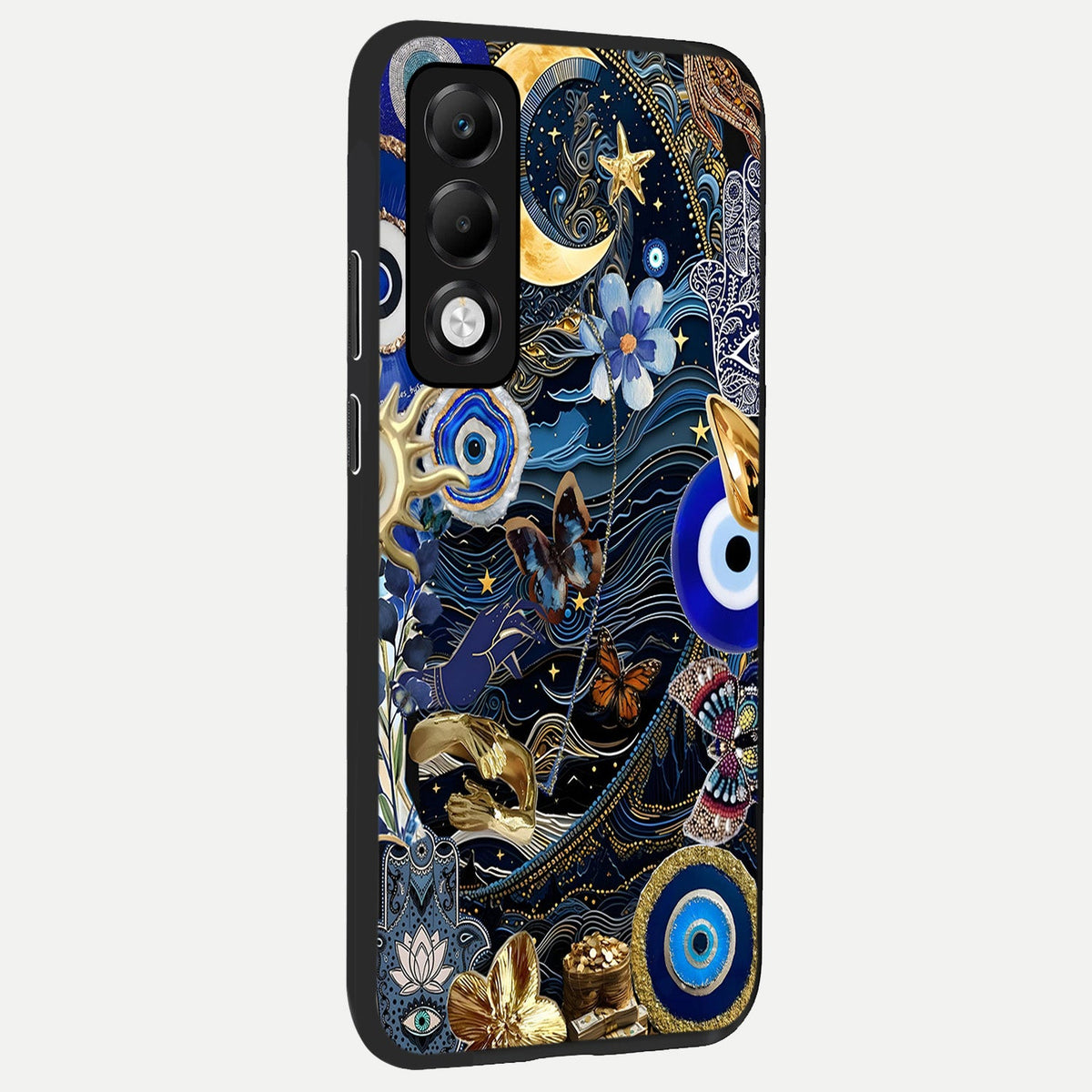  Golden Moon Magic back cover For Oppo K13x 5G slim fit glass case with vibrant aesthetic design