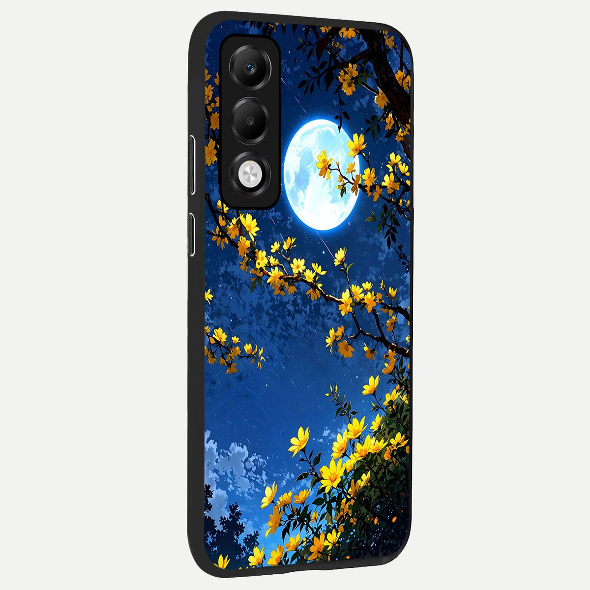  Golden Night Glow back cover For Oppo K13x 5G slim fit glass case with vibrant aesthetic design