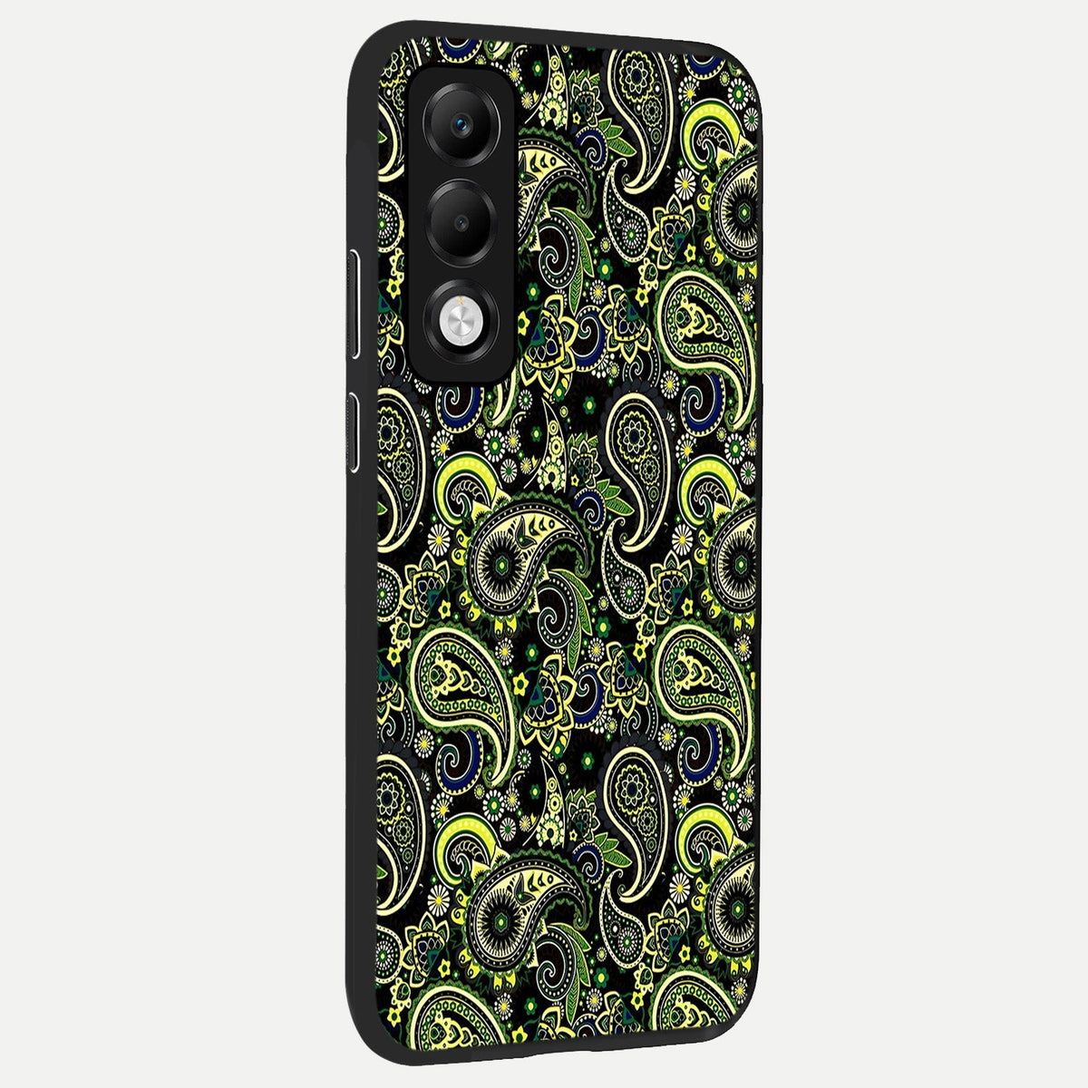 Green Lemon back cover For Oppo K13x 5G slim fit glass case with vibrant aesthetic design