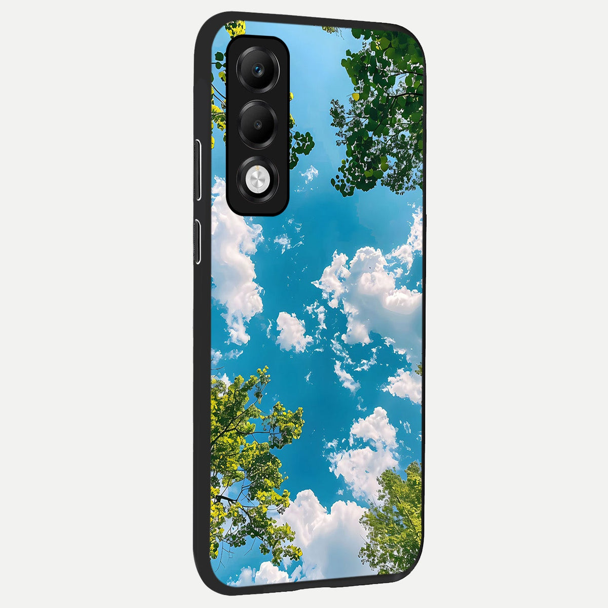  Green Moon Energy back cover For Oppo K13x 5G slim fit glass case with vibrant aesthetic design