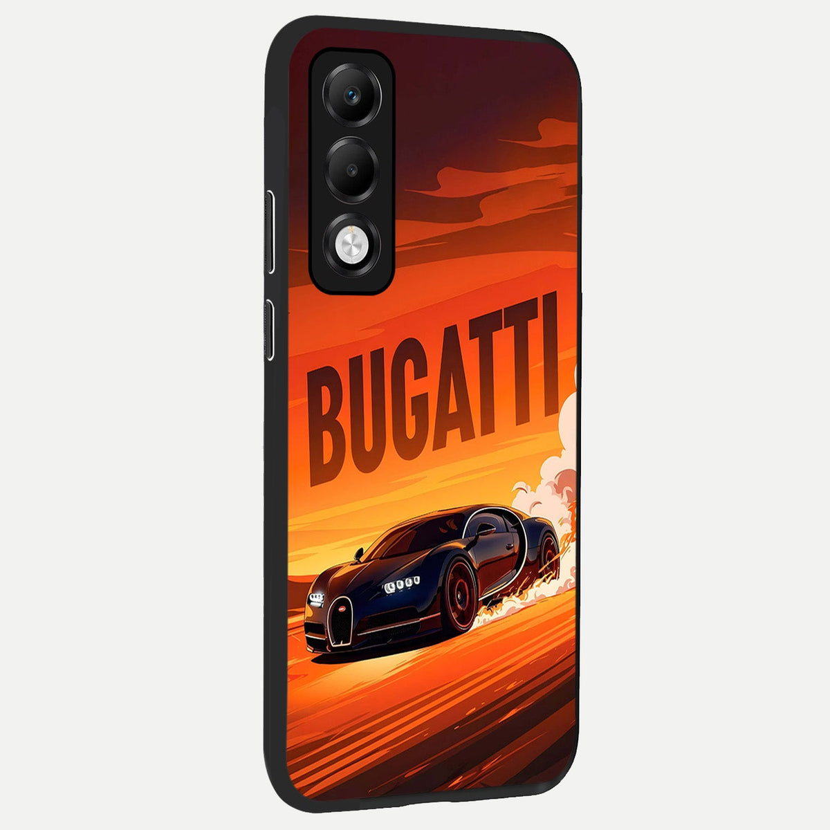  Inferno Bugatti Storm back cover For Oppo K13x 5G slim fit glass case with vibrant aesthetic design