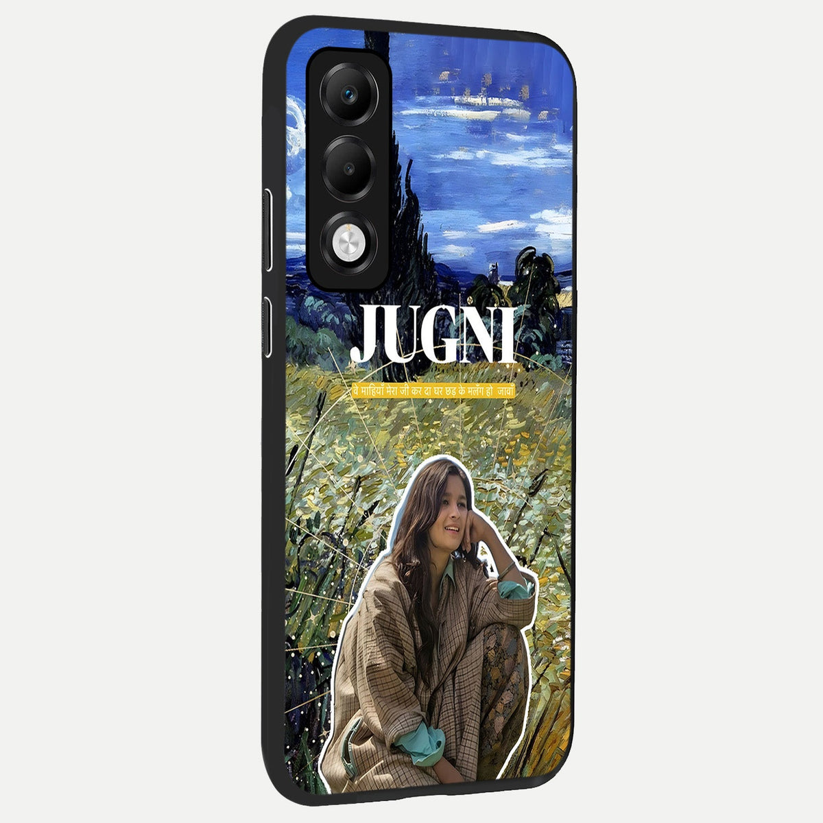  Jugni Soul Vibes back cover For Oppo K13x 5G slim fit glass case with vibrant aesthetic design