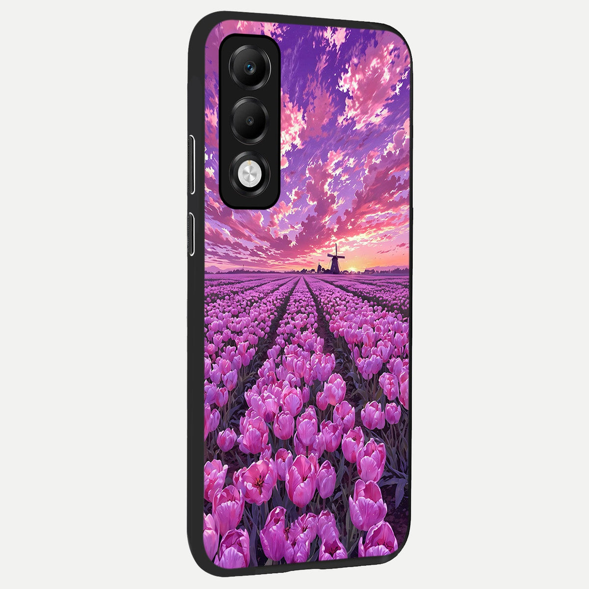  Lavender Dream Skies back cover For Oppo K13x 5G slim fit glass case with vibrant aesthetic design