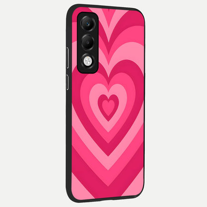  Layered Love Hearts back cover For Oppo K13x 5G slim fit glass case with vibrant aesthetic design