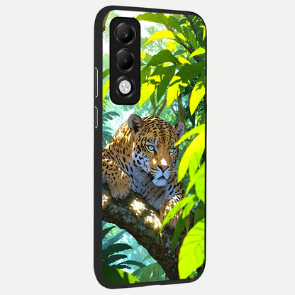 Leopard in Jungle back cover For Oppo K13x 5G slim fit glass case with vibrant aesthetic design