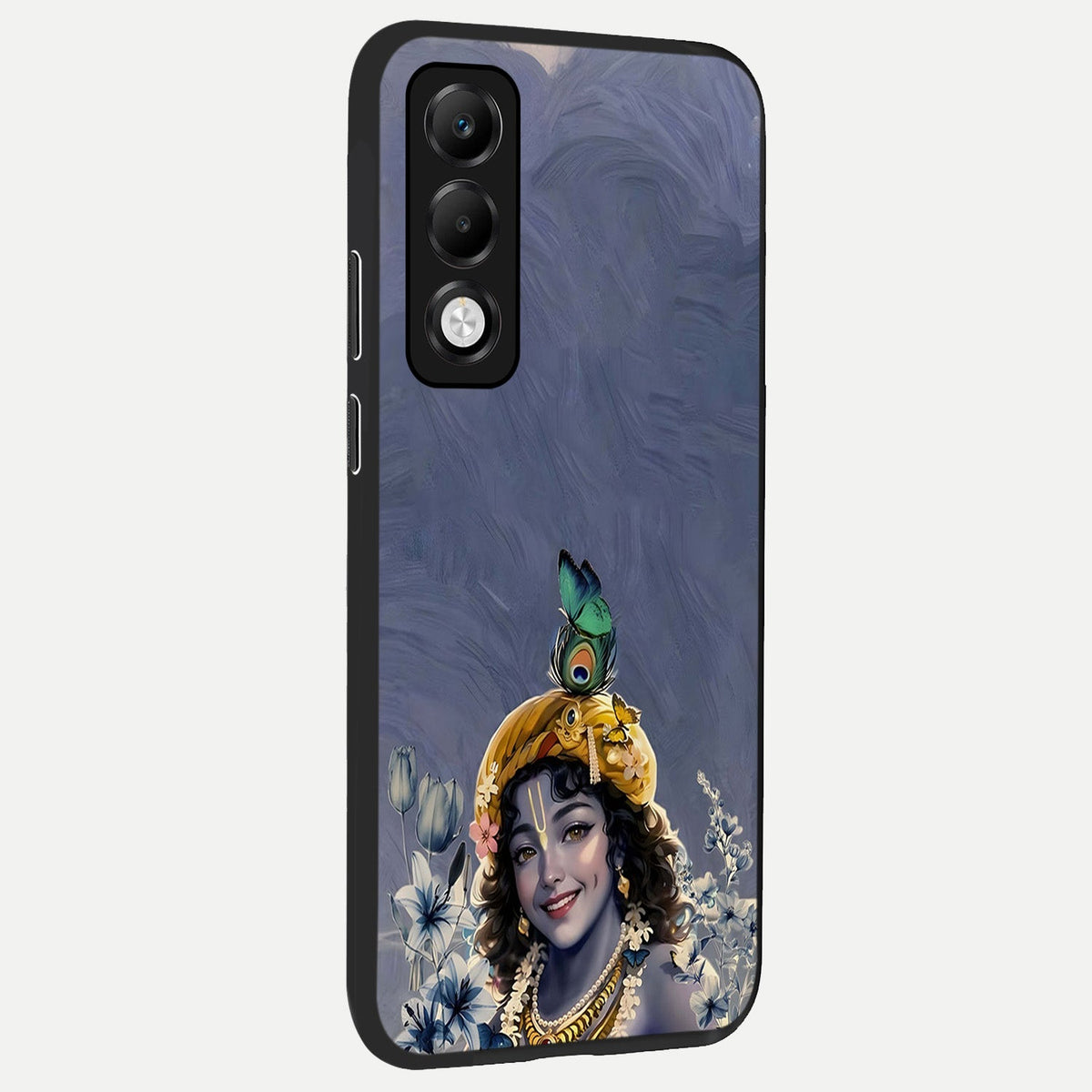  Lord Krishna back cover For Oppo K13x 5G slim fit glass case with vibrant aesthetic design