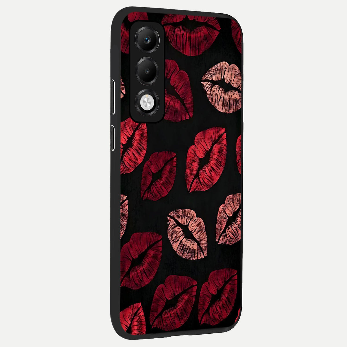  Midnight Kiss Love back cover For Oppo K13x 5G slim fit glass case with vibrant aesthetic design