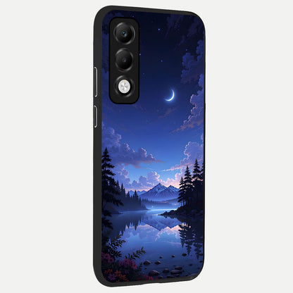  Midnight Lake Peace back cover For Oppo K13x 5G slim fit glass case with vibrant aesthetic design