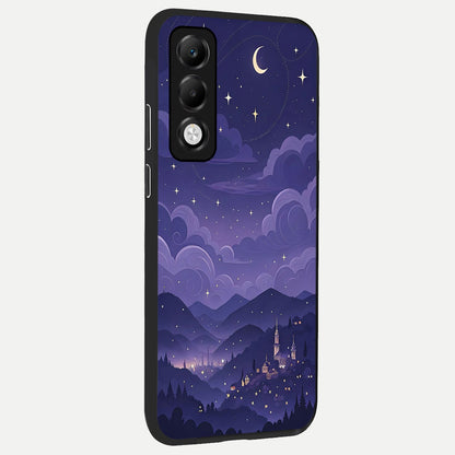  Minimal Night View back cover For Oppo K13x 5G slim fit glass case with vibrant aesthetic design