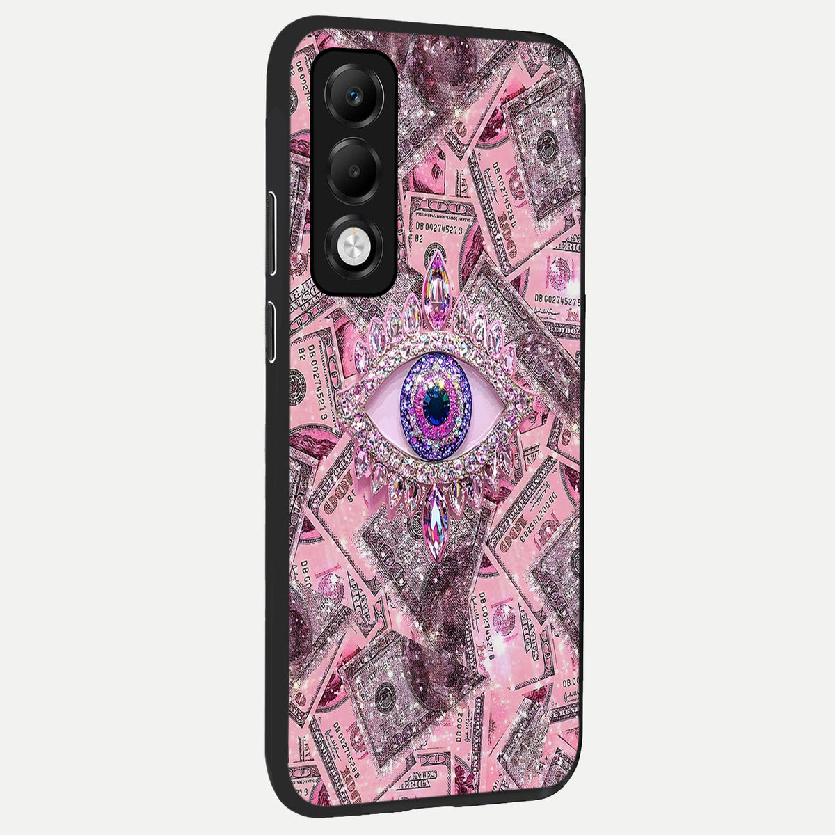  Money Eye Luxe back cover For Oppo K13x 5G slim fit glass case with vibrant aesthetic design