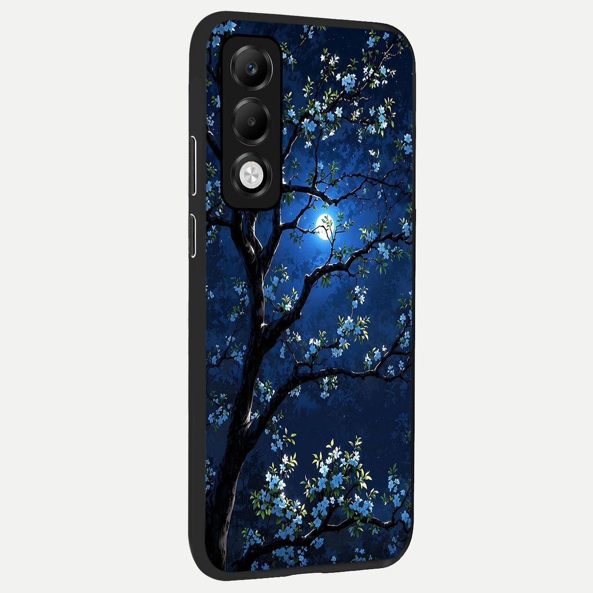  Mystic Floral Night back cover For Oppo K13x 5G slim fit glass case with vibrant aesthetic design