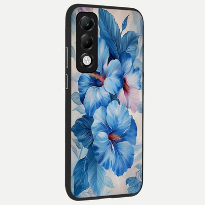  Ocean Hibiscus Grace back cover For Oppo K13x 5G slim fit glass case with vibrant aesthetic design