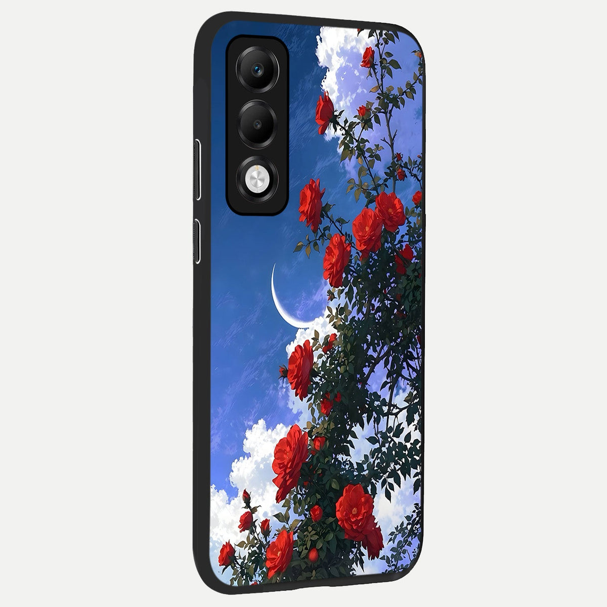  Rose Drift Flowers back cover For Oppo K13x 5G slim fit glass case with vibrant aesthetic design