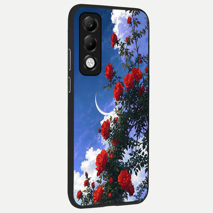  Rose Drift Flowers back cover For Oppo K13x 5G slim fit glass case with vibrant aesthetic design