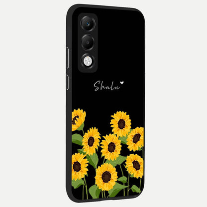  Sunflower Sky Bloom back cover For Oppo K13x 5G slim fit glass case with vibrant aesthetic design