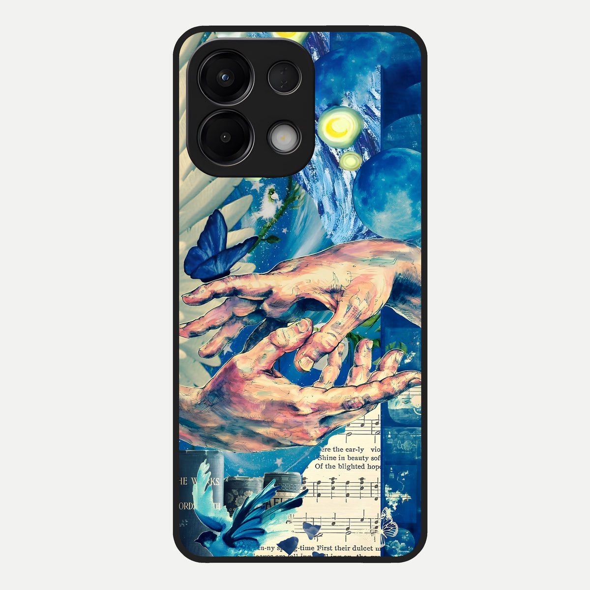  Aesthetic Divider Glass Case For Oppo K13 5G back cover – full design glossy printed glass finish