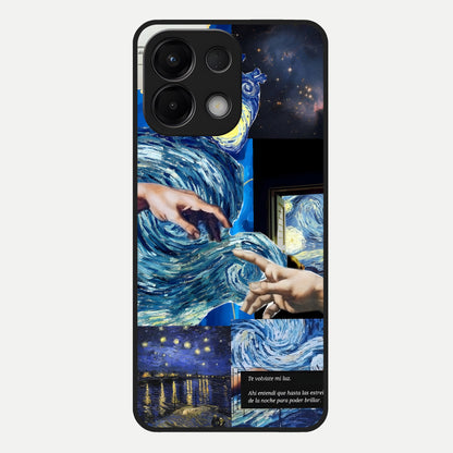  Aesthetic Vando Hands Glass Case For Oppo K13 5G back cover – full design glossy printed glass finish