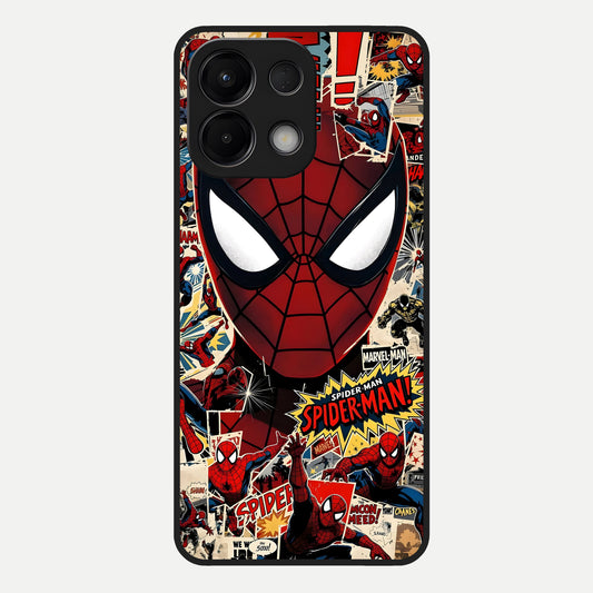  Aesthetic Wonder Spider Glass Case For Oppo K13 5G back cover – full design glossy printed glass finish
