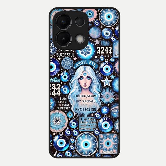  Angel Aura Shield Glass Case For Oppo K13 5G back cover – full design glossy printed glass finish