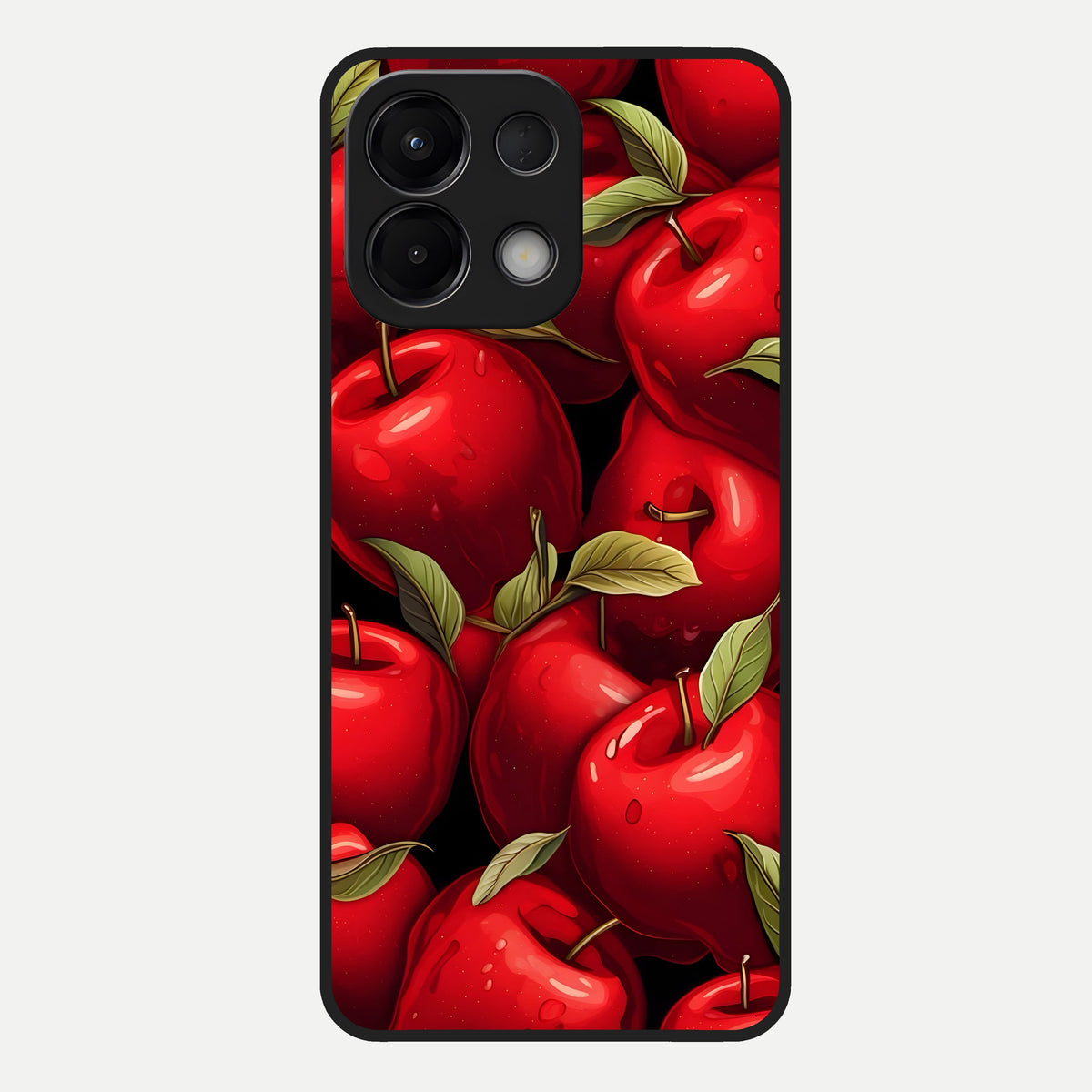  Apple Pattern Glass Case For Oppo K13 5G back cover – full design glossy printed glass finish