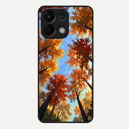  Autumn Sky Rise Glass Case For Oppo K13 5G back cover – full design glossy printed glass finish