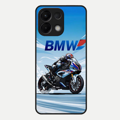  BMW Power Drift Glass Case For Oppo K13 5G back cover – full design glossy printed glass finish