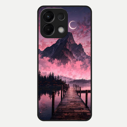  Beautiful Mountain View Glass Case For Oppo K13 5G back cover – full design glossy printed glass finish