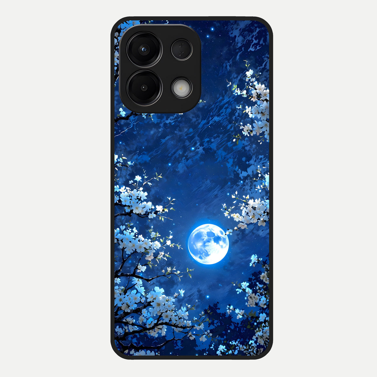  Blossom Moonlight Sky Glass Case For Oppo K13 5G back cover – full design glossy printed glass finish