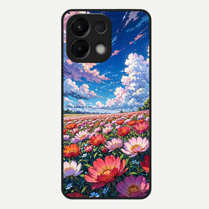  Blossom Sky Field Glass Case For Oppo K13 5G back cover – full design glossy printed glass finish