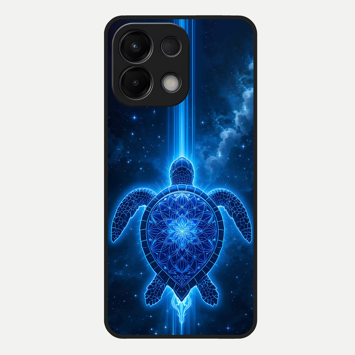  Blue Galaxy Turtle Glass Case For Oppo K13 5G back cover – full design glossy printed glass finish