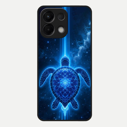  Blue Galaxy Turtle Glass Case For Oppo K13 5G back cover – full design glossy printed glass finish