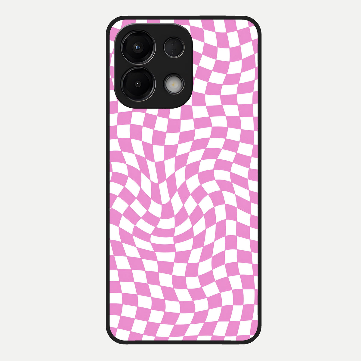  Bubblegum Check Wave Glass Case For Oppo K13 5G back cover – full design glossy printed glass finish