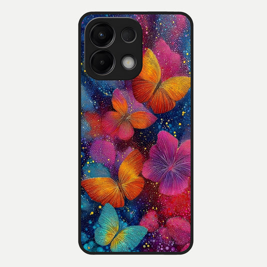  Butterfly Dream Mist Glass Case For Oppo K13 5G back cover – full design glossy printed glass finish