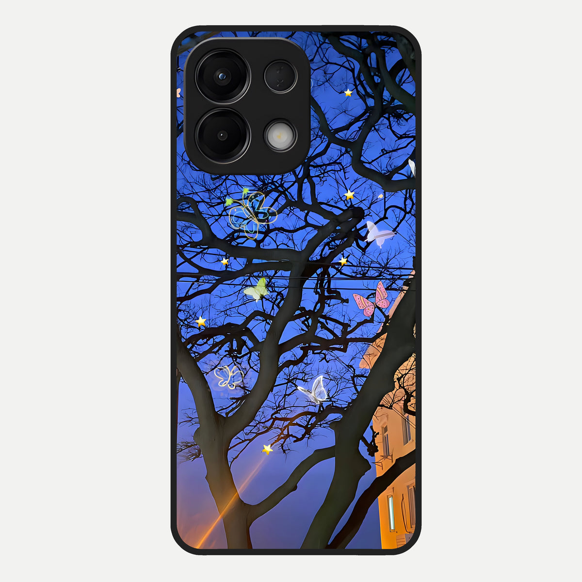  Butterfly Night Magic Glass Case For Oppo K13 5G back cover – full design glossy printed glass finish