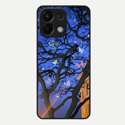  Butterfly Night Magic Glass Case For Oppo K13 5G back cover – full design glossy printed glass finish