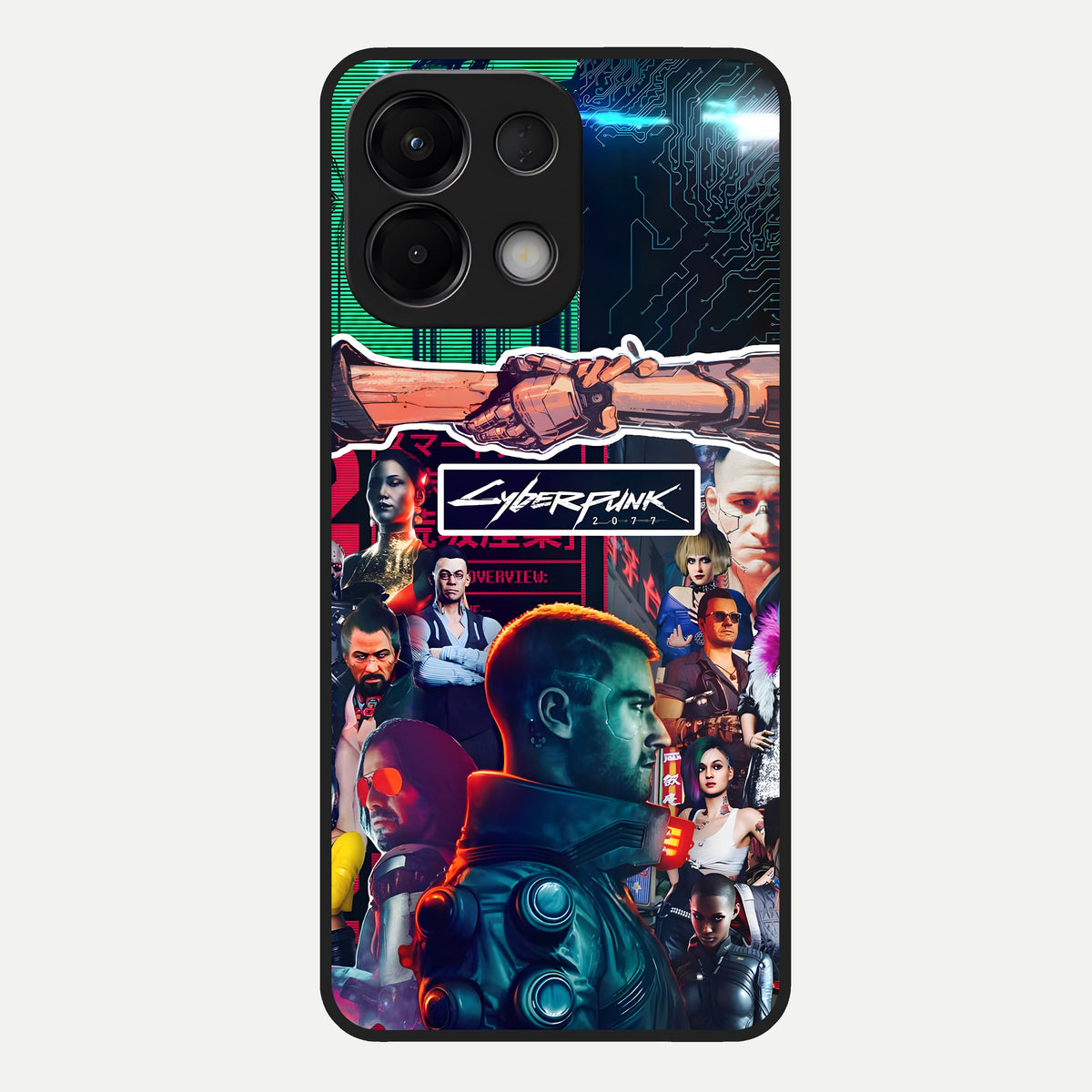  CYBERPUNK Legacy Glass Case For Oppo K13 5G back cover – full design glossy printed glass finish