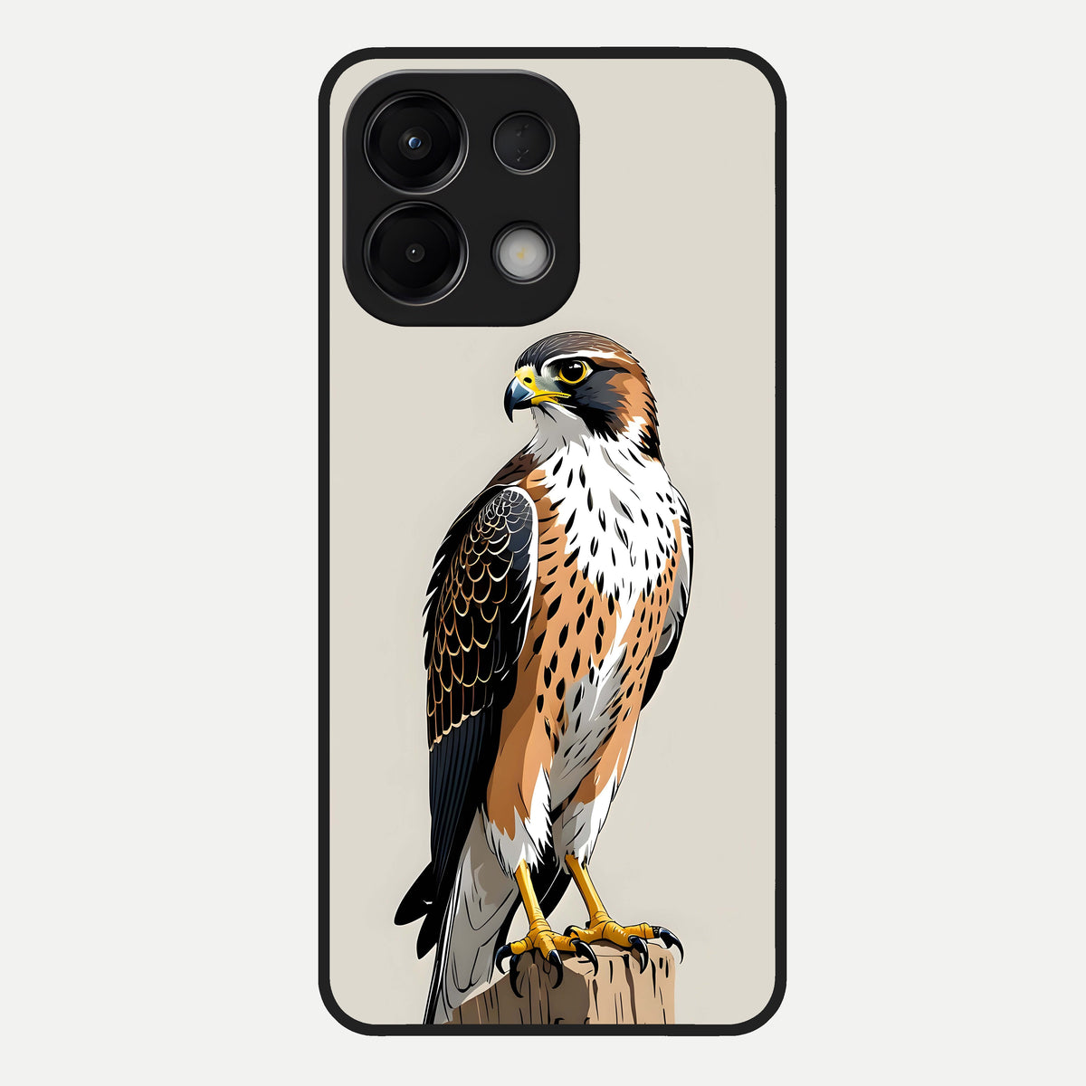  Clever Eagle Glass Case For Oppo K13 5G back cover – full design glossy printed glass finish