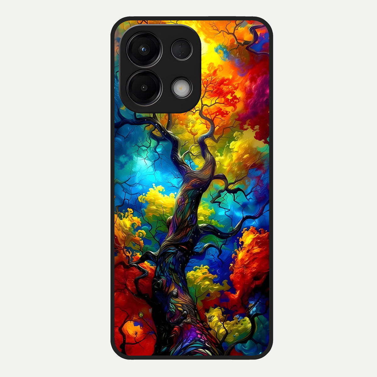  Colorful Soda Bottles Glass Case For Oppo K13 5G back cover – full design glossy printed glass finish
