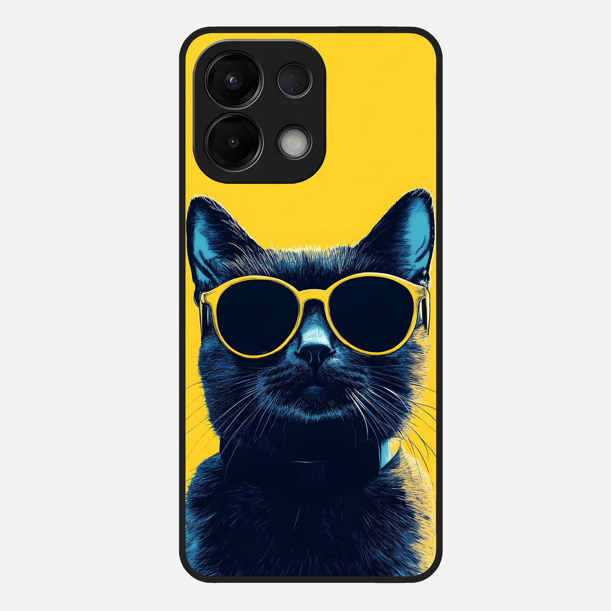  Cool Cat Vibes Glass Case For Oppo K13 5G back cover – full design glossy printed glass finish