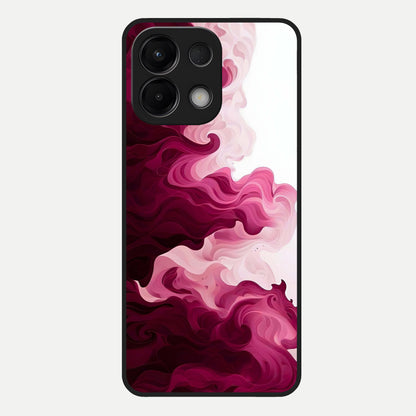  Crimson Wave Flow Glass Case For Oppo K13 5G back cover – full design glossy printed glass finish