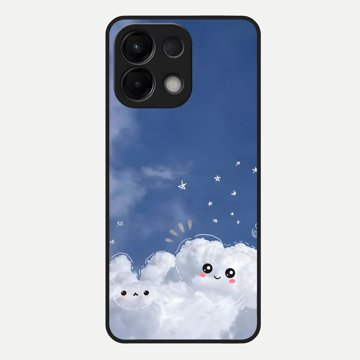  Cute Blossom Cloud Glass Case For Oppo K13 5G back cover – full design glossy printed glass finish