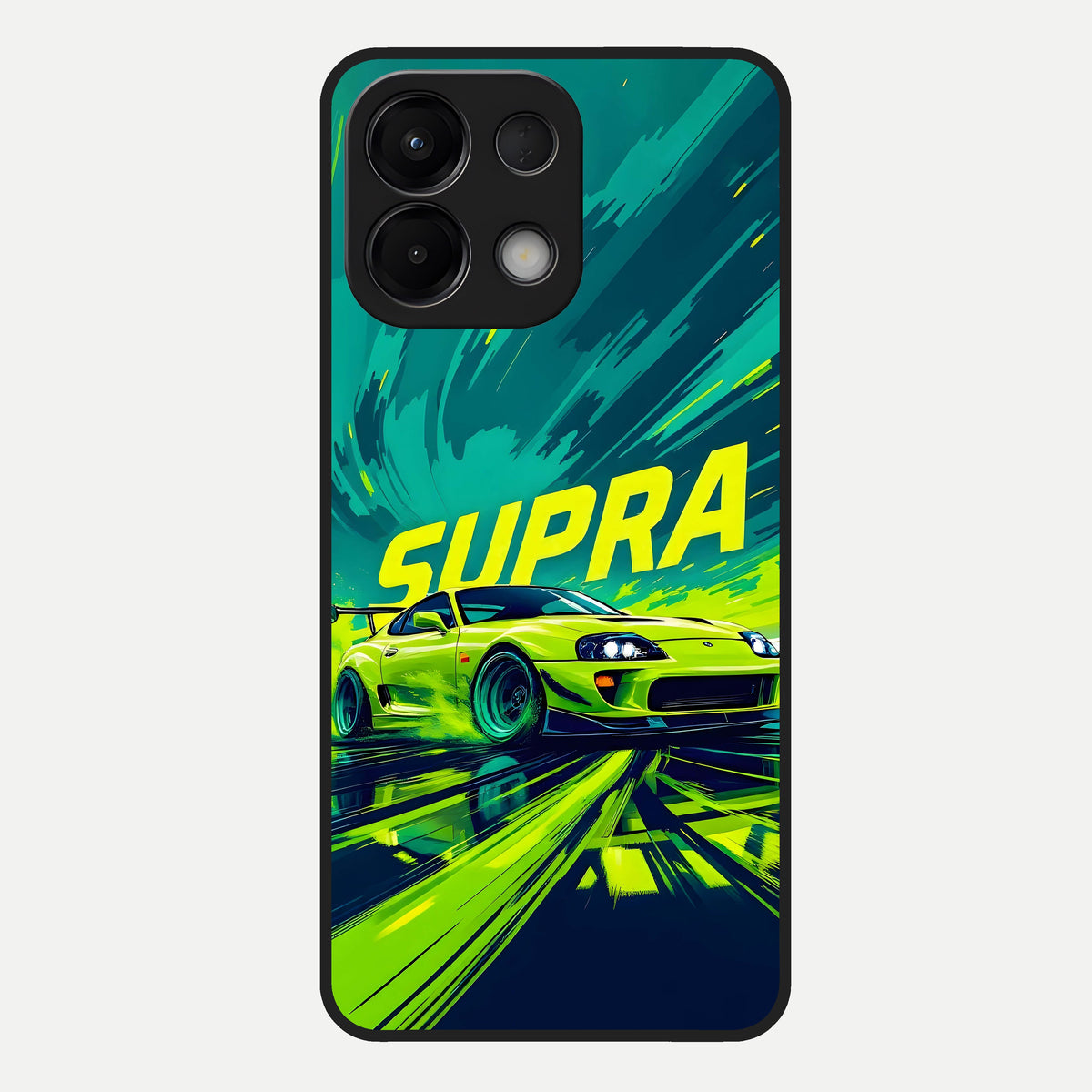  Electric Supra Thunder Glass Case For Oppo K13 5G back cover – full design glossy printed glass finish