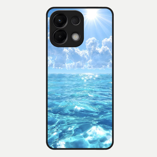  Endless Ocean Horizon Glass Case For Oppo K13 5G back cover – full design glossy printed glass finish