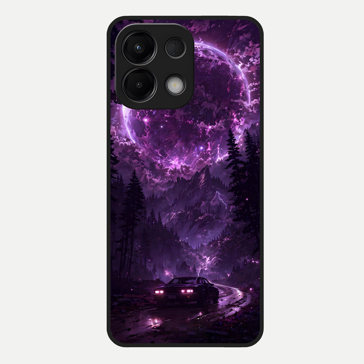  Eternal Cosmic Drive Glass Case For Oppo K13 5G back cover – full design glossy printed glass finish