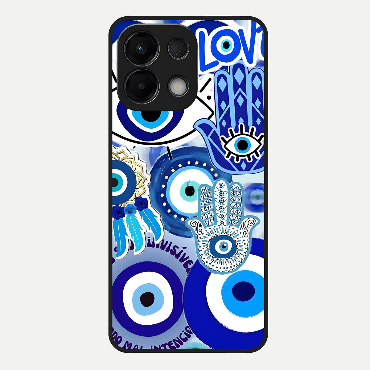  Evil Eyes Dream Glass Case For Oppo K13 5G back cover – full design glossy printed glass finish