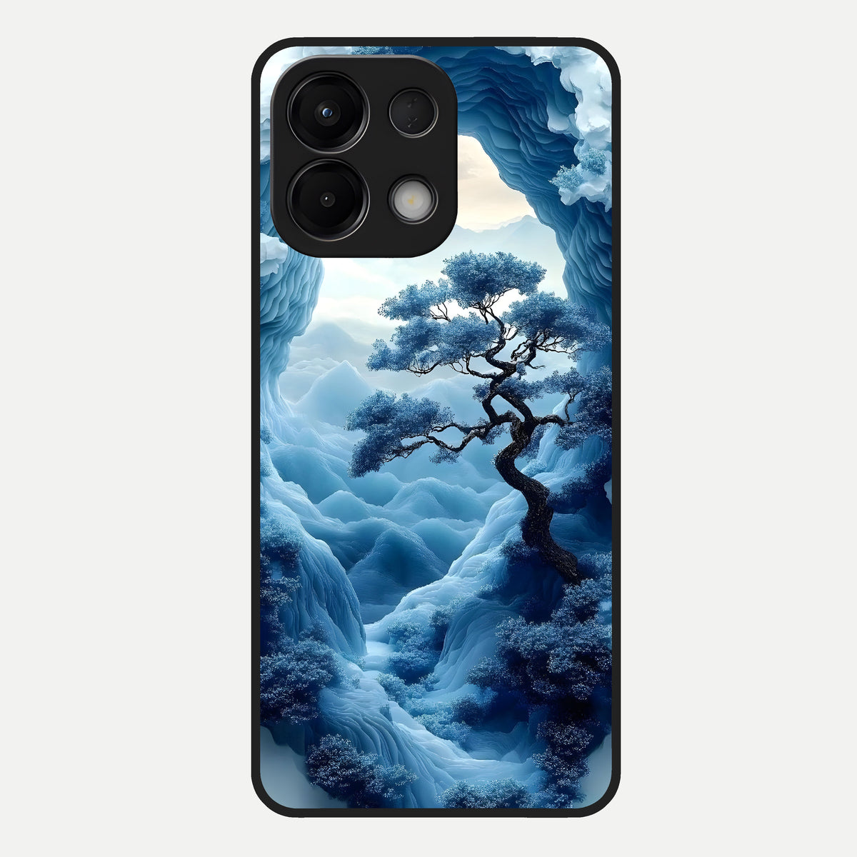  Frozen Serenity Gate Glass Case For Oppo K13 5G back cover – full design glossy printed glass finish