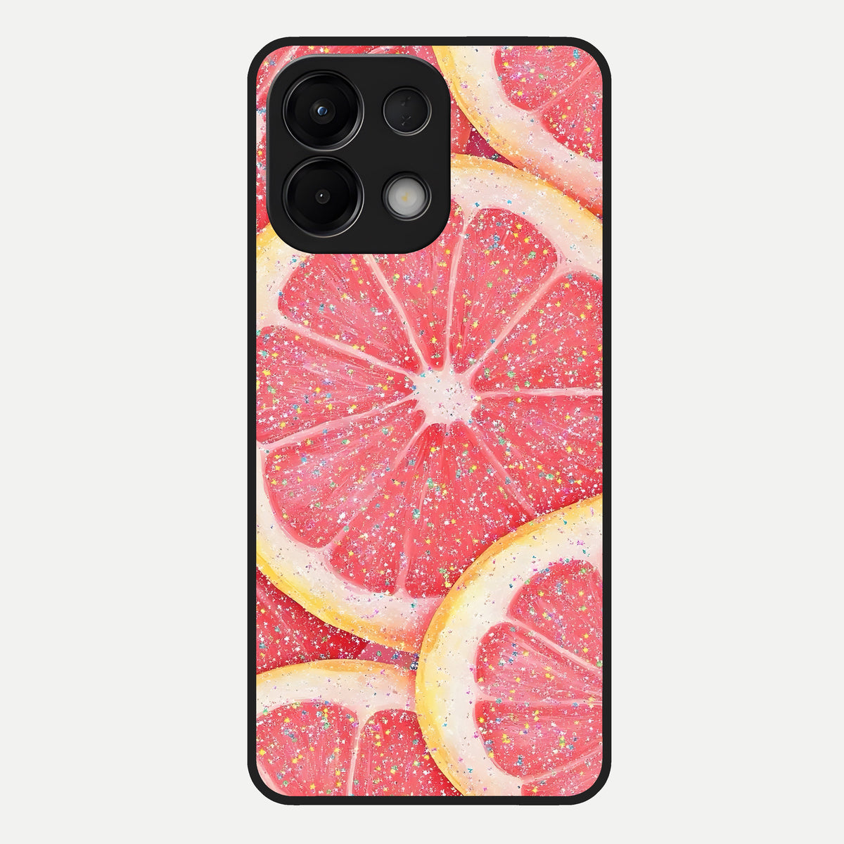  Glitter Grapefruit Glass Case For Oppo K13 5G back cover – full design glossy printed glass finish