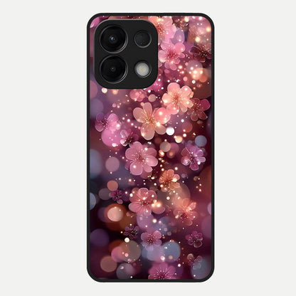  Glowing Petal Bliss Glass Case For Oppo K13 5G back cover – full design glossy printed glass finish